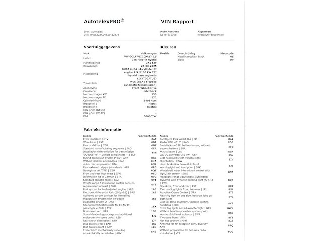 Volkswagen golf gte 1.5 ehybrid 272pk automaat 2025, kbd-02-p - afbeelding 35 van  42