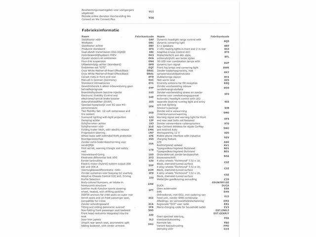 Volkswagen golf gte 1.5 ehybrid 272pk automaat 2026 garantie 2031 - afbeelding 45 van  54