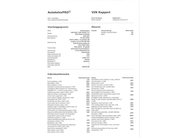 Volkswagen golf gte 1.5 ehybrid phev 272pk automaat 2025 - afbeelding 37 van  44
