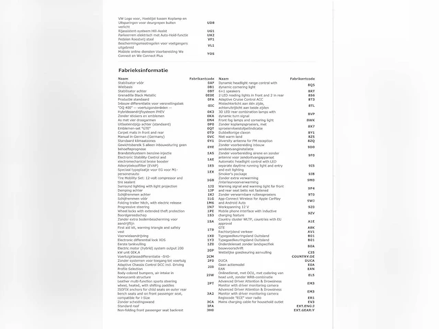 Volkswagen golf gte 1.5 ehybrid phev 272pk automaat 2026 garantie 2031 hybride benzine - afbeelding 21 van  35