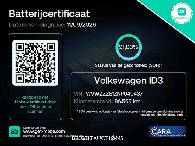 Volkswagen id.3 pro 58 kwh 145pk 2022 (origineel-nl), r-068-hg - afbeelding 8 van  30