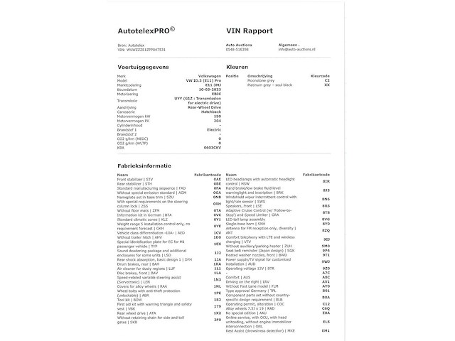Volkswagen id.3 pro 58 kwh 150kw automaat 2023 - afbeelding 11 van  21