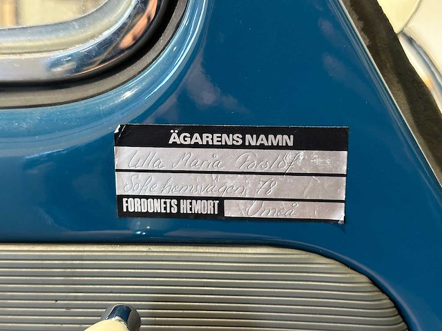 Volkswagen kever 1200 oldtimer zweeds kenteken - afbeelding 4 van  16