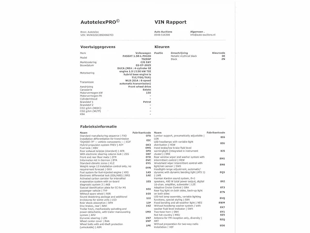 Volkswagen passat variant 1.5 ehybrid 272pk automaat 2025 garantie 2030 - afbeelding 30 van  38