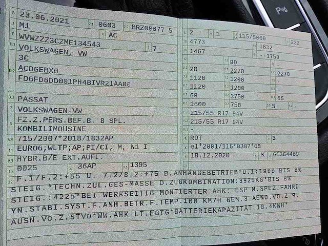 Volkswagen passat variant gte 1.4 tsi phev 218pk automaat 2021 - afbeelding 16 van  19