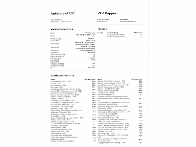 Volkswagen polo 1.0 tsi highline business r-line 2019 automaat, krs-42-x - afbeelding 25 van  34