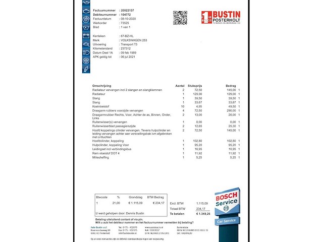 Volkswagen t3 transporter california westfalia camper 67-bz-hl - afbeelding 27 van  31