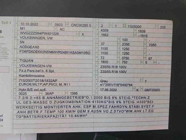 Volkswagen tiguan 1.4 tsi ehybrid 245pk automaat 2022 - afbeelding 27 van  37