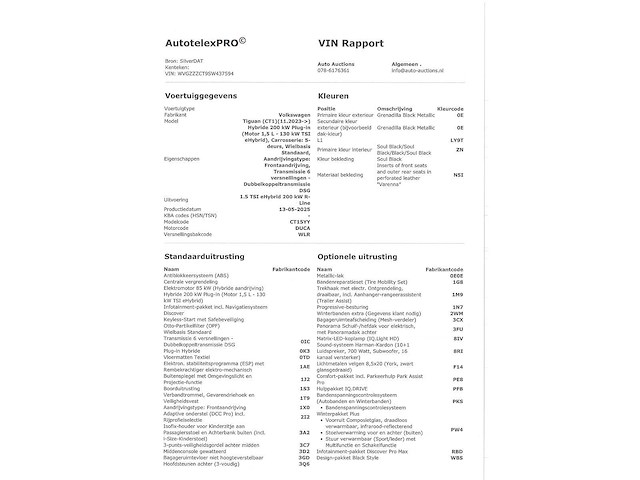 Volkswagen tiguan 1.5 ehybrid phev r-line 272pk automaat 2025 - afbeelding 7 van  12