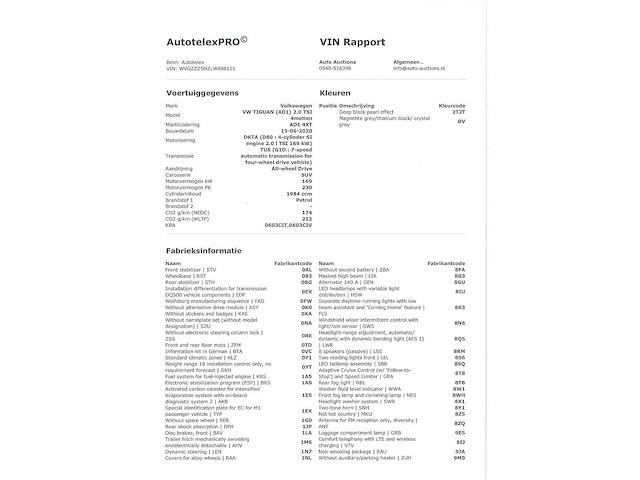 Volkswagen tiguan 2.0 tsi 230pk 4motion r-line automat 2020 - afbeelding 6 van  17