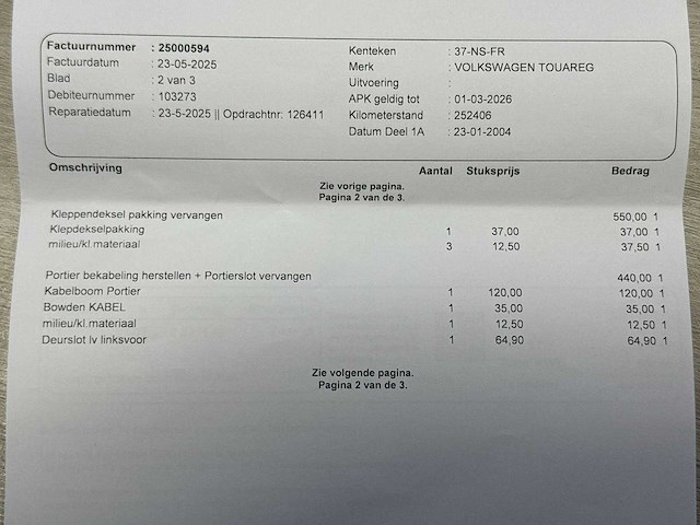 Volkswagen touareg 3.2 v6 2004 | 37-ns-fr - afbeelding 29 van  36