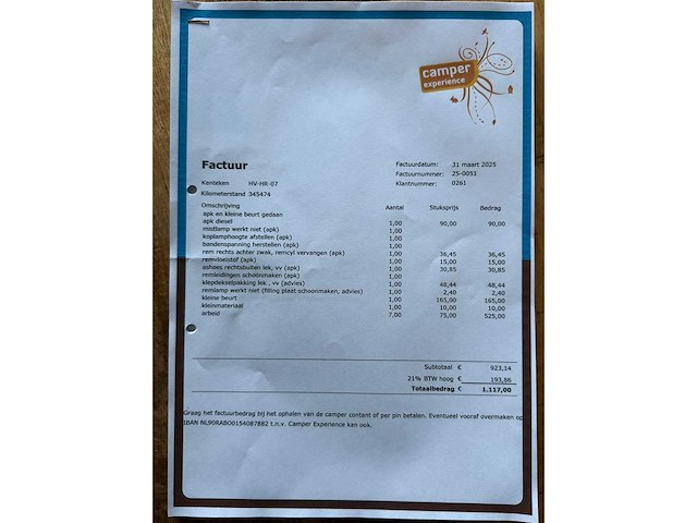 Volkswagen transporter westfalia kampeerauto i d 57 kw - 2.4 camper hv-hr-07 - afbeelding 6 van  13