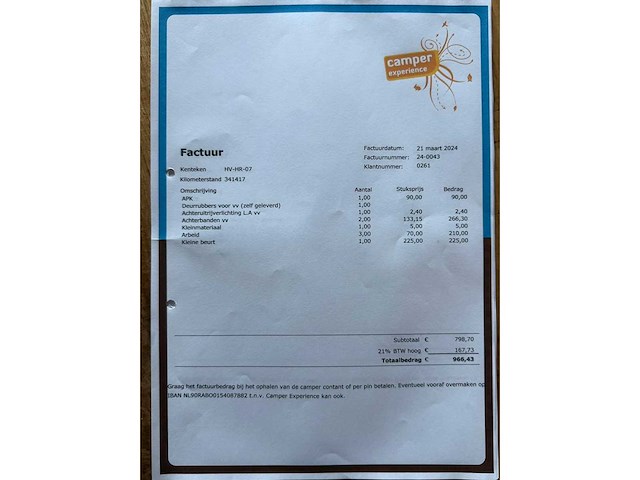 Volkswagen transporter westfalia kampeerauto i d 57 kw - 2.4 camper hv-hr-07 - afbeelding 8 van  13