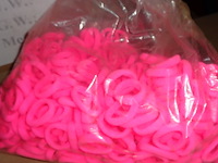 Volle zak met ruim 200 haarelastiekjes - afbeelding 3 van  3