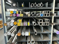 Volledige metaalvoorraad + stelling (aluminium, rvs, messing, staal) - afbeelding 15 van  25