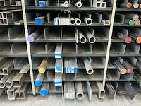 Volledige metaalvoorraad + stelling (aluminium, rvs, messing, staal) - afbeelding 24 van  25