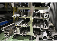 Volledige voorraad 304/316 rvs buizen, balken, kokers, strip, etc. inclusief 9-delige rvs stelling - afbeelding 3 van  12