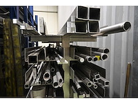 Volledige voorraad 304/316 rvs buizen, balken, kokers, strip, etc. inclusief 9-delige rvs stelling - afbeelding 8 van  12