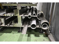 Volledige voorraad 304/316 rvs buizen, balken, kokers, strip, etc. inclusief 9-delige rvs stelling - afbeelding 9 van  9