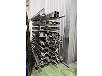 Volledige voorraad 304/316 rvs buizen, balken, kokers, strip, etc. inclusief 9-delige rvs stelling - afbeelding 2 van  9