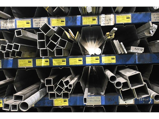 Volledige voorraad 304/316 rvs buizen, balken, kokers, strip, etc. - afbeelding 10 van  15