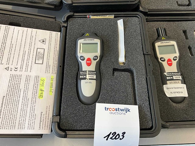 Voltcraft dt-10l laser toerenteller (3x) - afbeelding 2 van  4