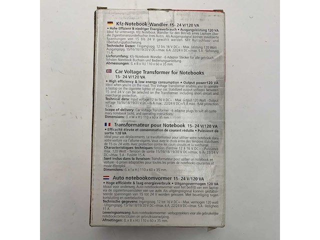 Voltkraft smp-120 15-24v / 120w1 - 510510 - afbeelding 2 van  6