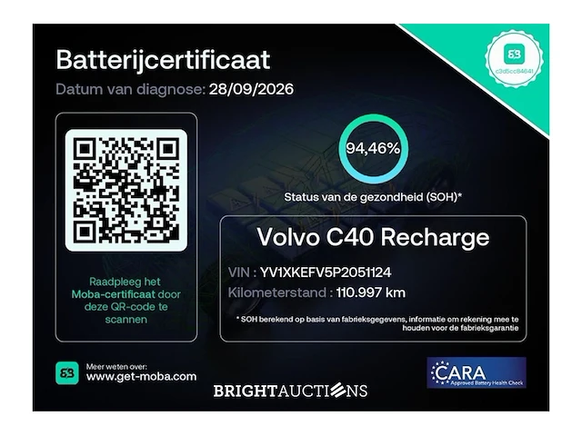 Volvo c40 recharge plus 69 kwh 2023 (origineel-nl), s-806-jk - afbeelding 39 van  41