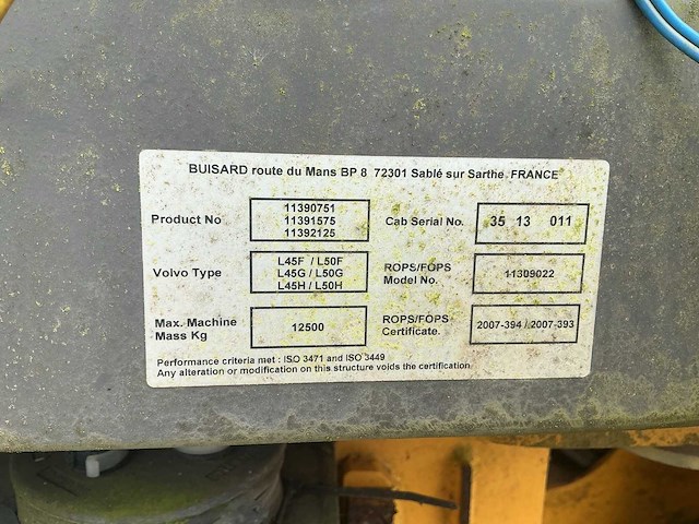 Volvo l50 shovel chasis (only for parts) - afbeelding 5 van  13
