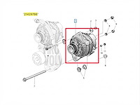Volvo penta 28v wisselstroom dynamo | alternator 110 ampere - 21429786 - afbeelding 1 van  3