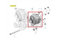 Volvo penta 28v wisselstroom dynamo | alternator 110 ampere - 21429786 - afbeelding 1 van  2
