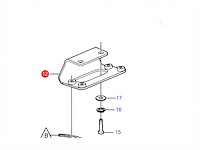 Volvo penta bracket voor acp - 3863309 - afbeelding 1 van  6