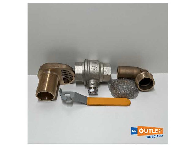 Volvo penta cooling water inlet kit bronze 2.5 inch - 23219830 - afbeelding 4 van  6