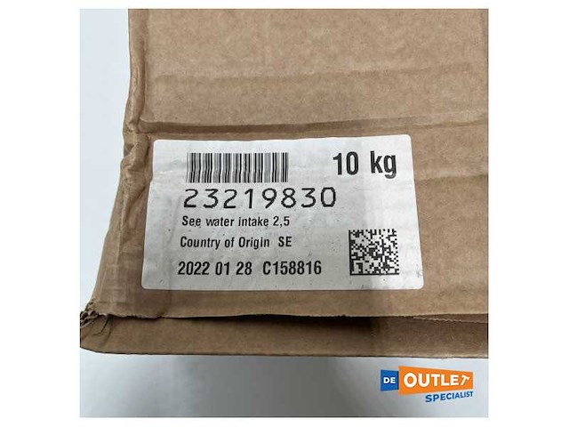 Volvo penta cooling water inlet kit bronze 2.5 inch - 23219830 - afbeelding 5 van  6