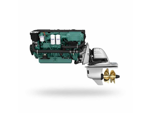 Volvo penta d6-380 380 hp twin engine kit diesel inboard with sterndrives - afbeelding 2 van  3