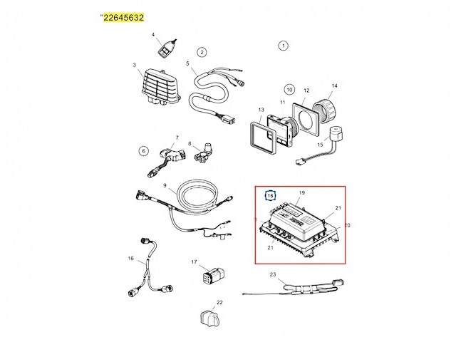 Volvo penta evc-e battery management system - 22645632 - afbeelding 1 van  6