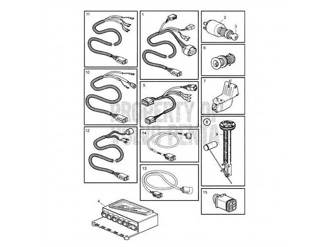 Volvo penta evc extension cable 3 meter - 888248 - afbeelding 2 van  3