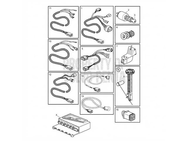 Volvo penta evc extension cable 3 meter - 888248 - afbeelding 1 van  2