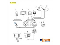 Volvo penta evc ips joystick connection cable - 21421926 - afbeelding 1 van  3