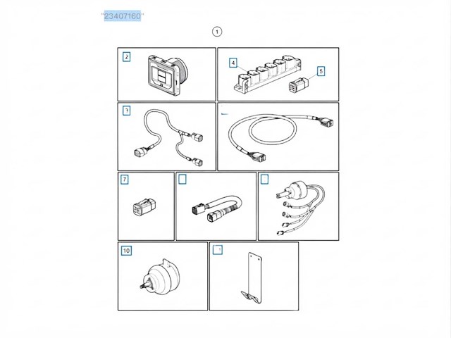 Volvo penta evc main station steering kit twin engine ips - 23407160 - afbeelding 1 van  5
