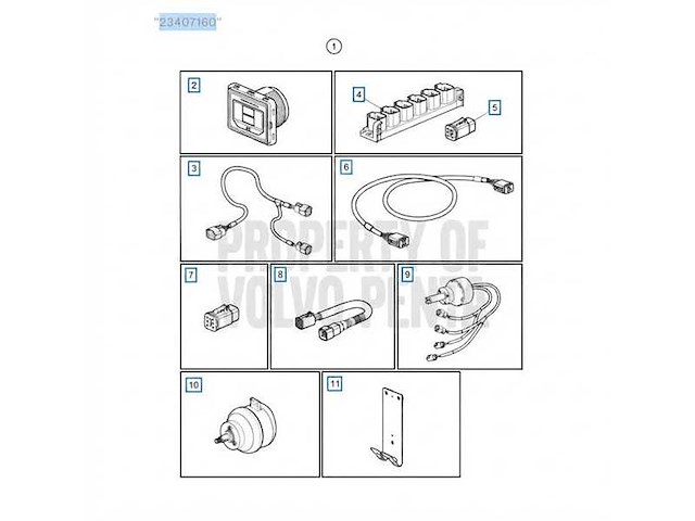 Volvo penta evc main station steering kit twin engine ips - 23407160 - afbeelding 2 van  5
