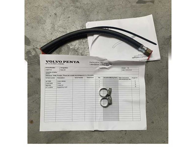 Volvo penta fixed fuel return connection hose - 21967719 - afbeelding 2 van  3