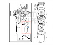 Volvo penta fuel sensor extension cable 5 meter - 21415883 - afbeelding 1 van  2