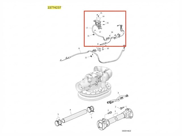 Volvo penta ips evc 2.0 cable loom - 23774237 - afbeelding 1 van  4
