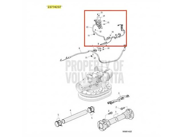 Volvo penta ips evc 2.0 cable loom - 23774237 - afbeelding 2 van  4