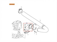 Volvo penta ips exhaust bent brons - 21612427 - afbeelding 1 van  4