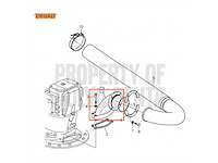 Volvo penta ips exhaust bent brons - 21612427 - afbeelding 1 van  4