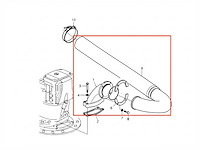 Volvo penta ips exhaust hose kit with elbow - 22896518 - afbeelding 1 van  4