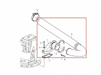 Volvo penta ips exhaust hose kit with elbow - 22896518