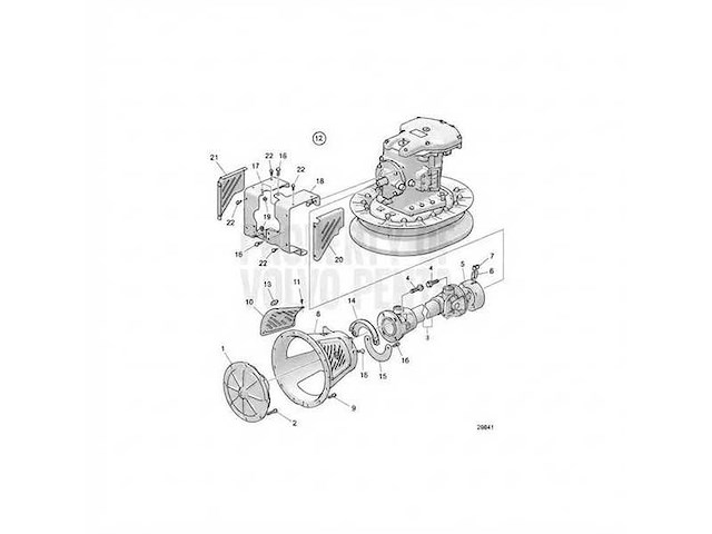 Volvo penta ips protector casting black - 23275836 - afbeelding 2 van  2
